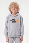 Kanguru Cepli Kapüşonlu Baskı Detaylı Erkek Çocuk Sweatshirt