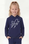 Kanguru Cepli Kapüşonlu Baskı Detaylı Kız Çocuk Sweatshirt