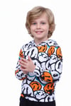 KAPÜŞONLU DESENLİ ERKEK ÇOCUK SWEATSHİRT