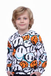 KAPÜŞONLU DESENLİ ERKEK ÇOCUK SWEATSHİRT