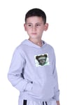 KAPÜŞONLU KANGURU CEPLİ BEAR BASKILI ERKEK ÇOCUK SWEATSHİRT