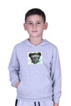 KAPÜŞONLU KANGURU CEPLİ BEAR BASKILI ERKEK ÇOCUK SWEATSHİRT