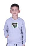 KAPÜŞONLU KANGURU CEPLİ BEAR BASKILI ERKEK ÇOCUK SWEATSHİRT