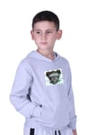 KAPÜŞONLU KANGURU CEPLİ BEAR BASKILI ERKEK ÇOCUK SWEATSHİRT