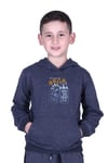 KAPÜŞONLU KANGURU CEPLİ SKATER BASKILI ERKEK ÇOCUK SWEATSHİRT