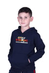 KAPÜŞONLU KANGURU CEPLİ STAY STRONG BASKILI ERKEK ÇOCUK SWEATSHİRT