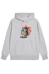 KAPÜŞONLU KEDİ BASKILI SWEATSHİRT