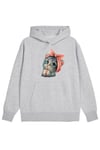 KAPÜŞONLU KEDİ BASKILI SWEATSHİRT
