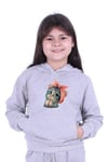KAPÜŞONLU KEDİ BASKILI SWEATSHİRT