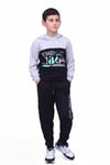Kids trend Erkek Baskılı Kapüşonlu Eşofman Takımı