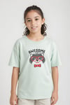 KIZ ÇOCUK BASİC AWESOME BOY BASKILI T-SHİRT