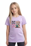 KIZ ÇOCUK BASİC BEAR STAYLE BASKILI T-SHİRT