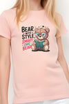 KIZ ÇOCUK BASİC BEAR STAYLE BASKILI T-SHİRT