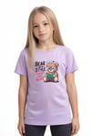 KIZ ÇOCUK BASİC BEAR STAYLE BASKILI T-SHİRT