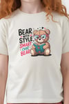 KIZ ÇOCUK BASİC BEAR STAYLE BASKILI T-SHİRT