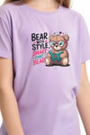 KIZ ÇOCUK BASİC BEAR STAYLE BASKILI T-SHİRT