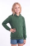 Kız Çocuk Basic Düz Kanguru Cepli Kapüşonlu Sweatshirt