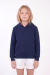 Kız Çocuk Basic Düz Kanguru Cepli Kapüşonlu Sweatshirt