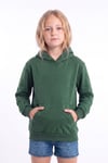Kız Çocuk Basic Düz Kanguru Cepli Kapüşonlu Sweatshirt