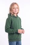 Kız Çocuk Basic Düz Kanguru Cepli Kapüşonlu Sweatshirt