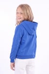 Kız Çocuk Basic Düz Kanguru Cepli Kapüşonlu Sweatshirt
