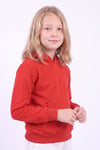 Kız Çocuk Basic Düz Kanguru Cepli Kapüşonlu Sweatshirt