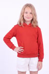 Kız Çocuk Basic Düz Kanguru Cepli Kapüşonlu Sweatshirt