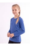 Kız Çocuk Basic Düz Renk Uzun Kollu Sweatshirt