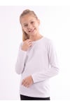 Kız Çocuk Basic Düz Renk Uzun Kollu Sweatshirt