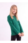 Kız Çocuk Basic Düz Renk Uzun Kollu Sweatshirt