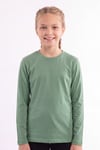 Kız Çocuk Basic Düz Renk Uzun Kollu Sweatshirt