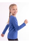 Kız Çocuk Basic Düz Renk Uzun Kollu Sweatshirt