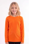 Kız Çocuk Basic Düz Renk Uzun Kollu Sweatshirt