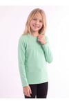 Kız Çocuk Basic Düz Renk Uzun Kollu Sweatshirt