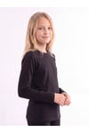 Kız Çocuk Basic Düz Renk Uzun Kollu Sweatshirt