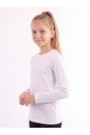 Kız Çocuk Basic Düz Renk Uzun Kollu Sweatshirt