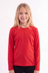 Kız Çocuk Basic Düz Renk Uzun Kollu Sweatshirt