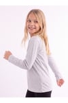 Kız Çocuk Basic Düz Renk Uzun Kollu Sweatshirt