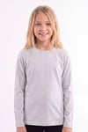 Kız Çocuk Basic Düz Renk Uzun Kollu Sweatshirt