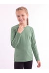 Kız Çocuk Basic Düz Renk Uzun Kollu Sweatshirt