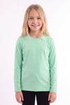 Kız Çocuk Basic Düz Renk Uzun Kollu Sweatshirt