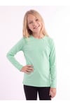 Kız Çocuk Basic Düz Renk Uzun Kollu Sweatshirt