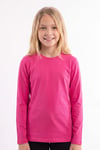 Kız Çocuk Basic Düz Renk Uzun Kollu Sweatshirt