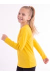 Kız Çocuk Basic Düz Renk Uzun Kollu Sweatshirt