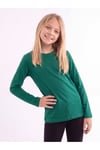 Kız Çocuk Basic Düz Renk Uzun Kollu Sweatshirt