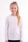 Kız Çocuk Basic Düz Renk Uzun Kollu Sweatshirt