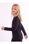 Kız Çocuk Basic Düz Renk Uzun Kollu Sweatshirt