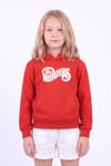 Kız Çocuk Baskılı Kanguru Cepli Uzun Kollu Kapüşonlu Sweatshirt