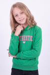 Kız Çocuk Baskılı Kanguru Cepli Uzun Kollu Kapüşonlu Sweatshirt