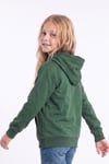 Kız Çocuk Baskılı Kanguru Cepli Uzun Kollu Kapüşonlu Sweatshirt